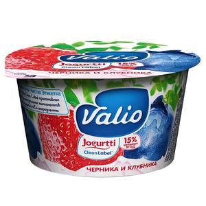 Йогурт ВАЛИО/ВИОЛА 2,6% Черника-клубника 180г 