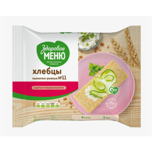 Хлебцы ЗДОРОВОЕ МЕНЮ №11 пшенично-ржаные 90г
