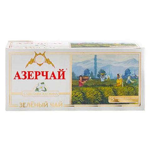Чай АЗЕРЧАЙ зеленый 25саше с жасмином
