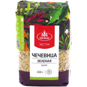 Крупа АГРО-АЛЬЯНС чечевица зеленая 450г