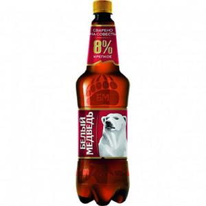 Пиво БЕЛЫЙ МЕДВЕДЬ Крепкое 8% 1,25л