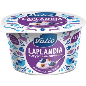Йогурт ВИОЛА Лапландия 7.2% 180г черника-маффин