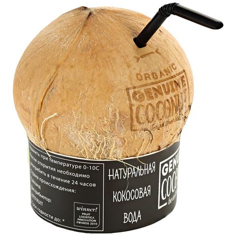 Кокос молодой с трубочкой 1 шт