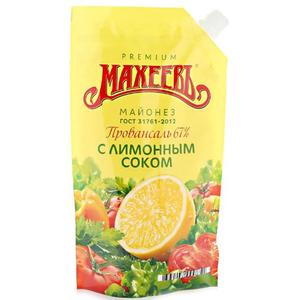 Майонез МАХЕЕВ С лимонным соком 800мл
