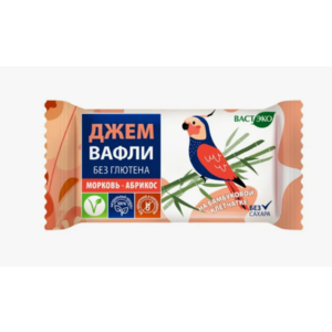 Вафли ВАСТЭКО Из полбы морковь-абрикос 21г