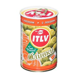 Оливки ITLV С лососем б/к 314мл 