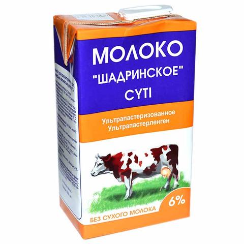 Молоко конц ШАДРИНСК 6% т/п 950мл