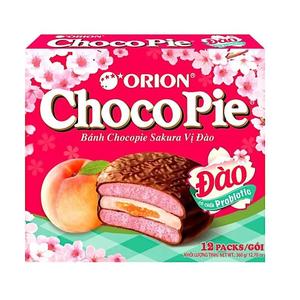 Печенье ОРИОН Чоко Пай сакура с персиком 12шт 360г