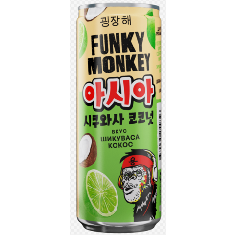 Напиток газ ФАНКИ МОНКИ шикуваса-кокос 0,33л ж/б
