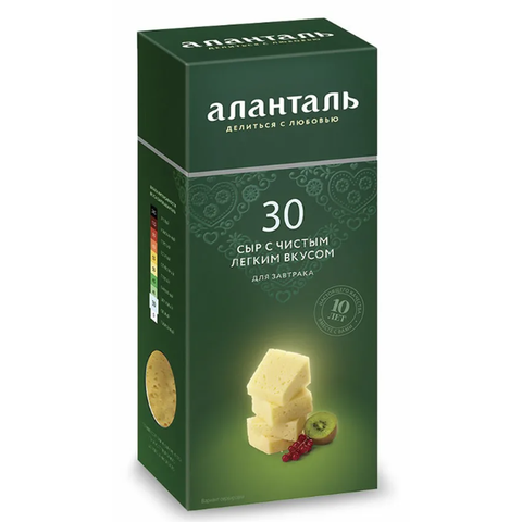 Сыр АЛАНТАЛЬ №30 брусок 30% 190г