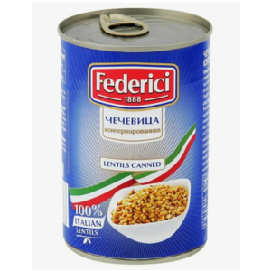 Чечевица FEDERICI 400г ж/б