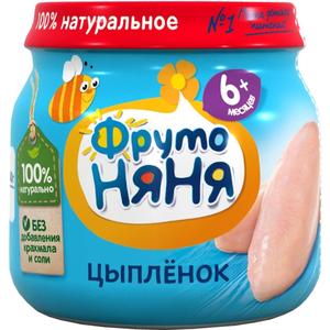 Пюре ФРУТОНЯНЯ 80г Цыпленок