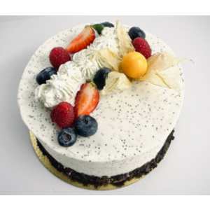 ТОРТ ПРЕМИУМ СМЕТАННО-МАКОВЫЙ 1кг