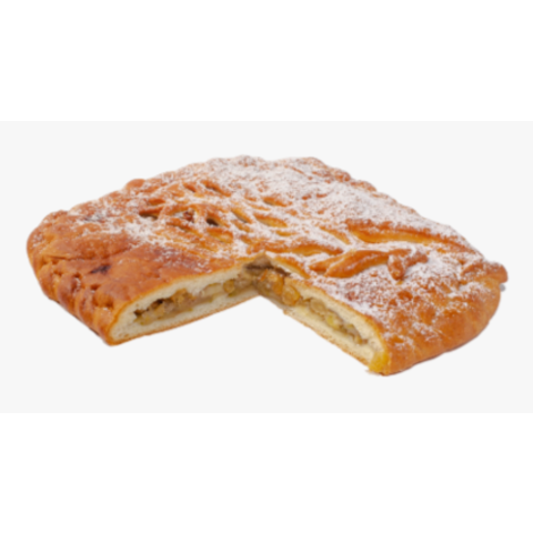 Пирог слоен с яблоком/бананом/изюмом 1кг