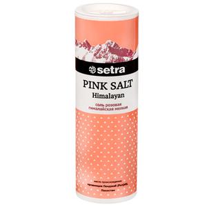 Соль морская СЕТРА Розовая гималайская мелкая 250гр солонка