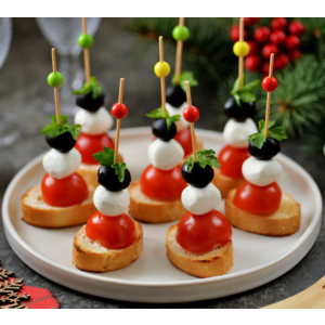 КАНАПЕ С СЫРОМ МОЦАРЕЛЛА 30гр