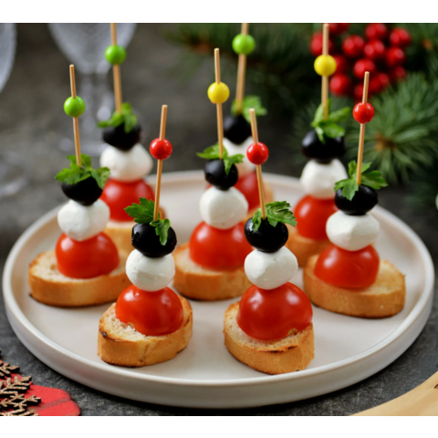 КАНАПЕ С СЫРОМ МОЦАРЕЛЛА 30гр