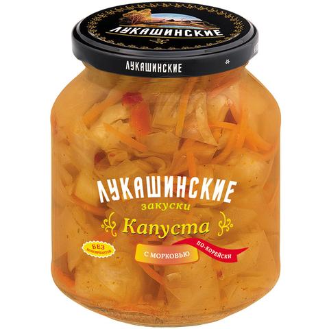 Капуста кимчи ЛУКАШИНСКИЕ ЗАКУСКИ по-корейски 340г 