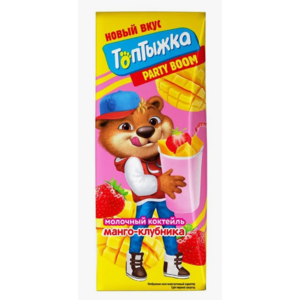 Коктейль ТОПТЫЖКА манго-клубника 0,2л 2% т/п