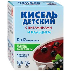 Кисель ДЕТСКИЙ с витаминами и кальцием 25г Ч/смородина