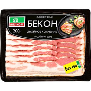 Бекон ВЕЛКОМ с/к 200г двойное копчение