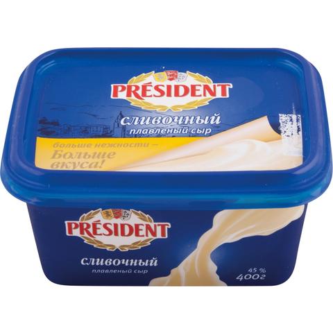 Сыр ПРЕЗИДЕНТ плавленный сливочный  400 г
