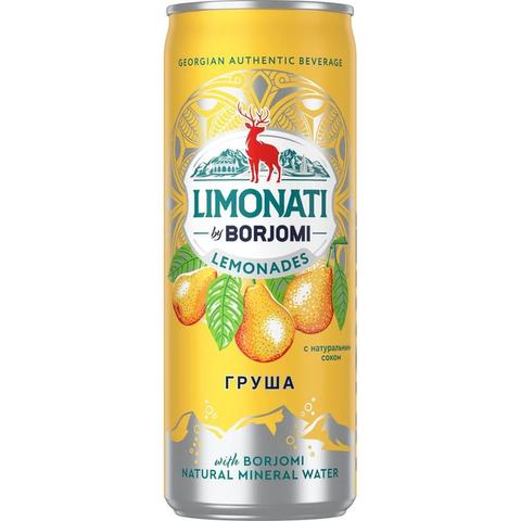 Напиток газ БОРЖОМИ Лимонати 0,33л ж/б Груша