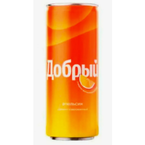 Напиток газ ДОБРЫЙ апельсин 0,33л ж/б