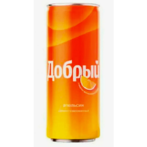 Напиток газ ДОБРЫЙ апельсин 0,33л ж/б