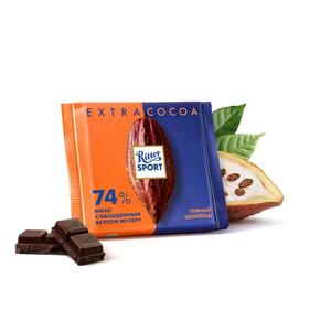 Шоколад РИТТЕР СПОРТ Экстра какао 74% 100г темный