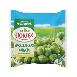 Овощи зам АГАМА брюссельская капуста с/м 400г