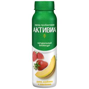 Биойогурт пит АКТИБИО 1,5%  260г Клубника-земляника-дыня