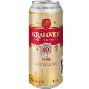Пиво КРАЛОВИЦЕ Традични 10 светлое 0,5л 4,7% ж/б Чехия