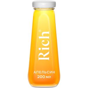 Сок РИЧ Апельсиновый 100% 0,2л ст/б