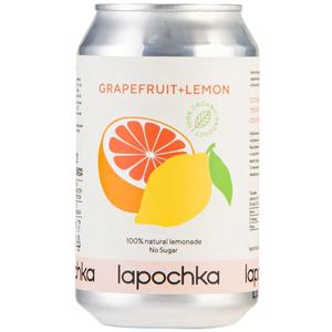 Напиток ЛАПОЧКА Грейпфрут-Лимон 0,33л ж/б