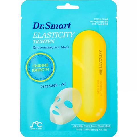 Маска Dr.Smart для лица омолаживающая с астаксантином тканевая