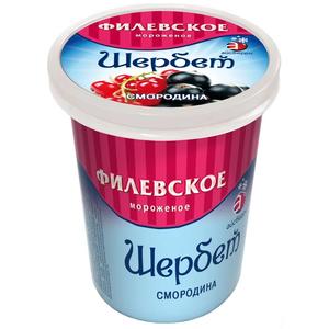 Мороженое ФИЛЕВСКОЕ щербет 80г смородина