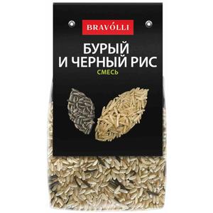 Крупа БРАВОЛЛИ Рис Бурый и черный 350г 