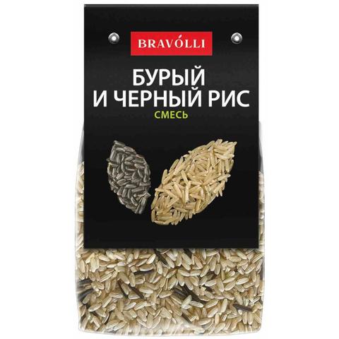 Крупа БРАВОЛЛИ Рис Бурый и черный 350г 