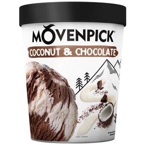 Мороженое MONTERRA Двухслойное кокосовое и шоколадное 263г