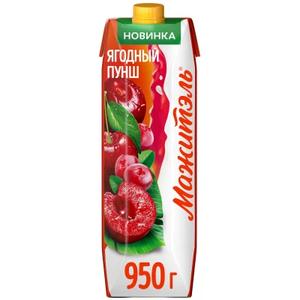 Мол-сок напиток МАЖИТЕЛЬ  950г Ягодный пунш