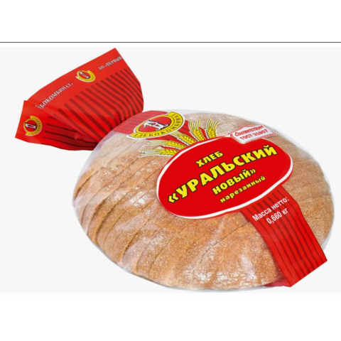 Хлеб УРАЛЬСКИЙ порц 600г Х/К №1