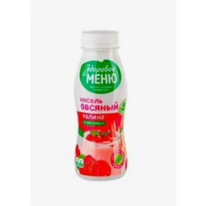Продукт овсяный ЗДОРОВОЕ МЕНЮ с йогурт культурами 250мл Клубника