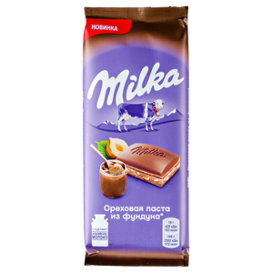 Шоколад МИЛКА 85г Ореховая паста из фундука