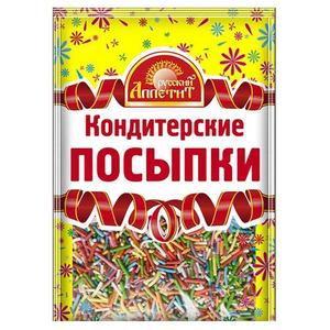 Посыпка кондитерская РУССКИЙ АППЕТИТ 50г