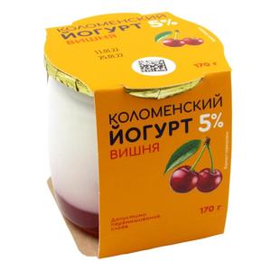 Йогурт КОЛОМЕНСКИЙ 5,0% 170г Вишня ст/б