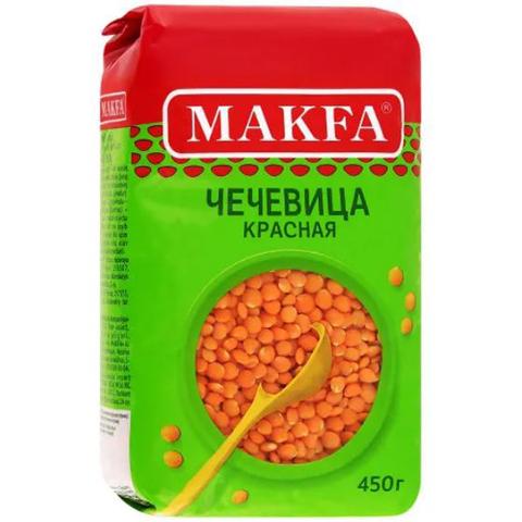 Крупа МАКФА Чечевица красная 450г 