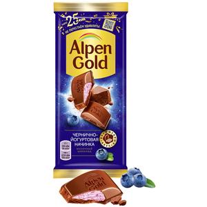 Шоколад АЛЬПЕН ГОЛЬД 85г черника с йогуртом