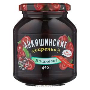 Варенье ЛУКАШИНСКОЕ 450г Вишневое б/косточки