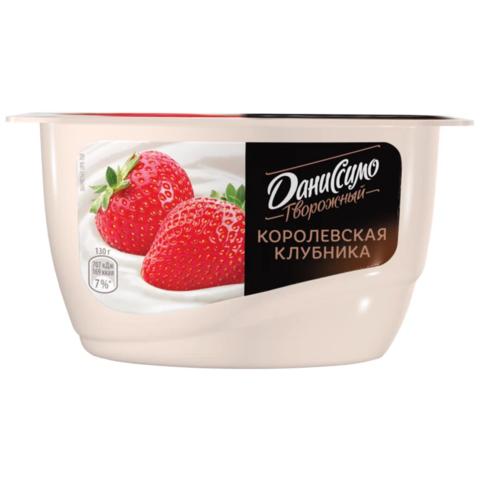 Продукт твор ДАНИССИМО 5,7% 130г мороженое клубничный крем-брюле
